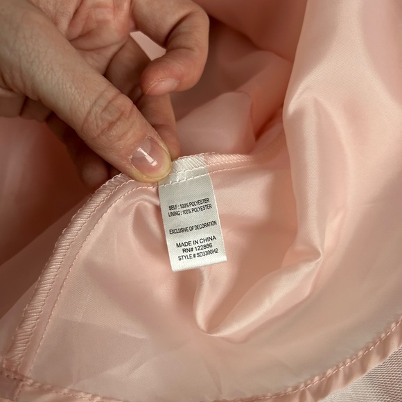 Lilt girls size 14 pink flutter sleeve tulle skirt with rose gold butterfly - Picture 4 of 8